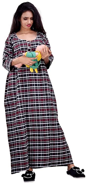 winter maternity nighty