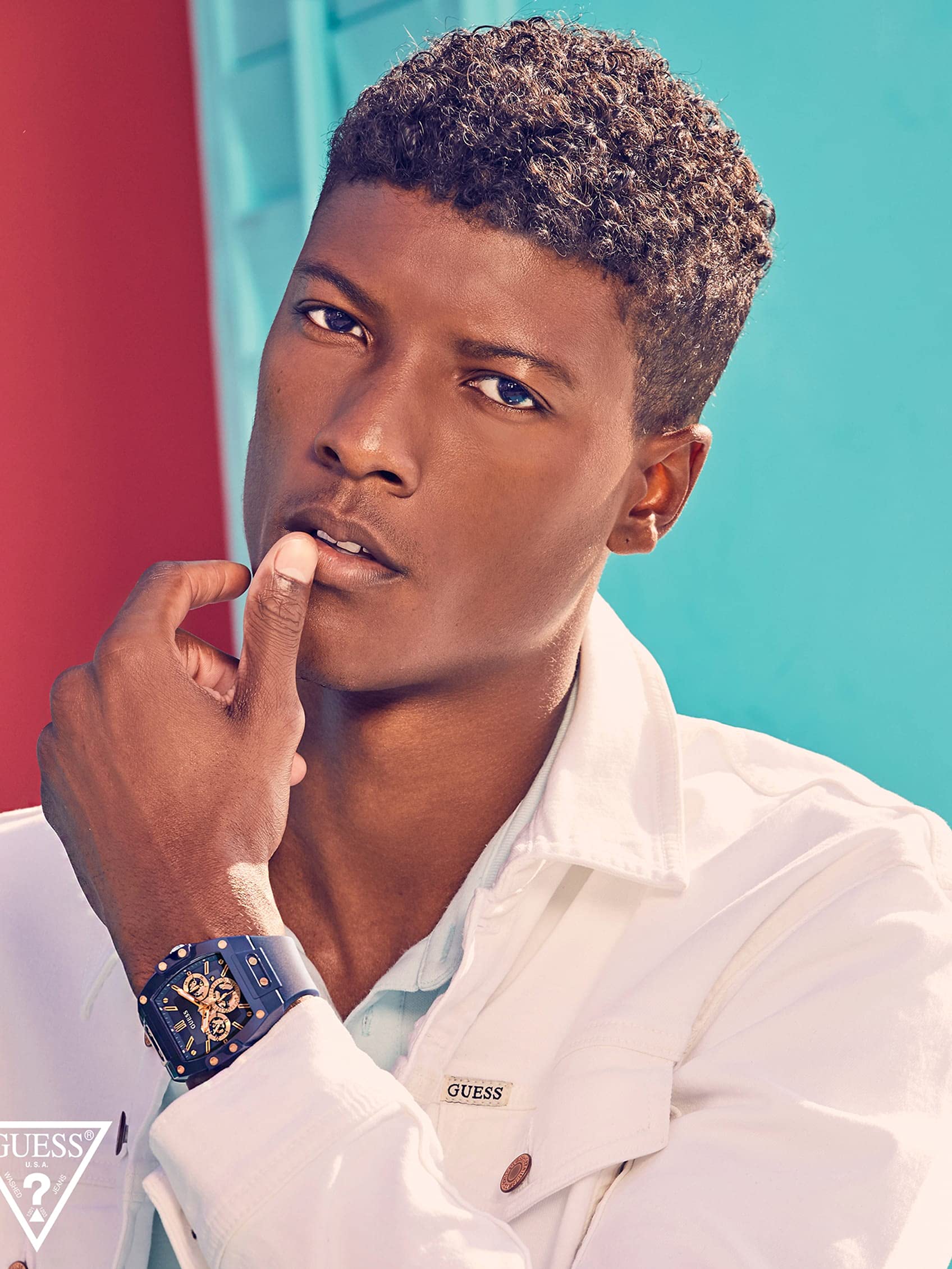 GUESS Men's Trend Tonneau 43mm Watch