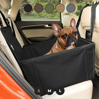 Wuglo Extra Stable Dog Car Seat with Seat Belt - Waterproof up to 12 kg