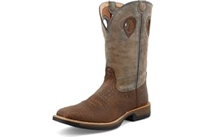 Twisted X Men's 11" Pull On Work Boot, Moc Toe Nano Toe with CellStretch