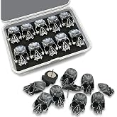 Gothic Skull Push Pins Set &ndash; Vampire Skull Thumbtacks for Bulletin Board, Dark Gothic Office Decor, Spooky Desk Accessories, Emo Alt Gifts