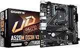 Gigabyte A520M DS3H V2 Motherboard AMD Ryzen 5000 AM4 PCIe 3.0 GbE USB 3.2 Gen1