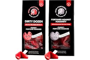 MISS FORTUNES BETTER LUCK NEXT TIME Miss Fortunes, Funny Fortune Cookies, The Two-Pack Shakur, Written by Professional Comedy Writers (Multi-pack of 2 Dozen Cookies) (Dirty Dozen + Fortunes Against Humanity)