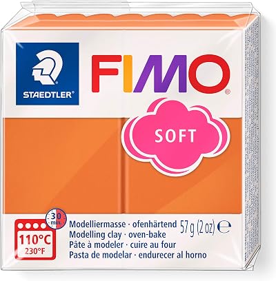 Staedtler 8020-76 FIMO Soft Oven-Hardening Polymer Modelling Clay Cognac 57g