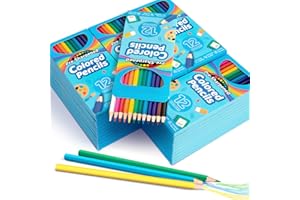 JYUSMILE 432 Count Colored Pencils Bulk, 36 Pack Colored Pencils for Kids, Pre-sharpened Coloring Pencils in 12 Vibrant Colors, Bulk School Supplies for Teachers, Classroom Prizes, Drawing Art Supplies
