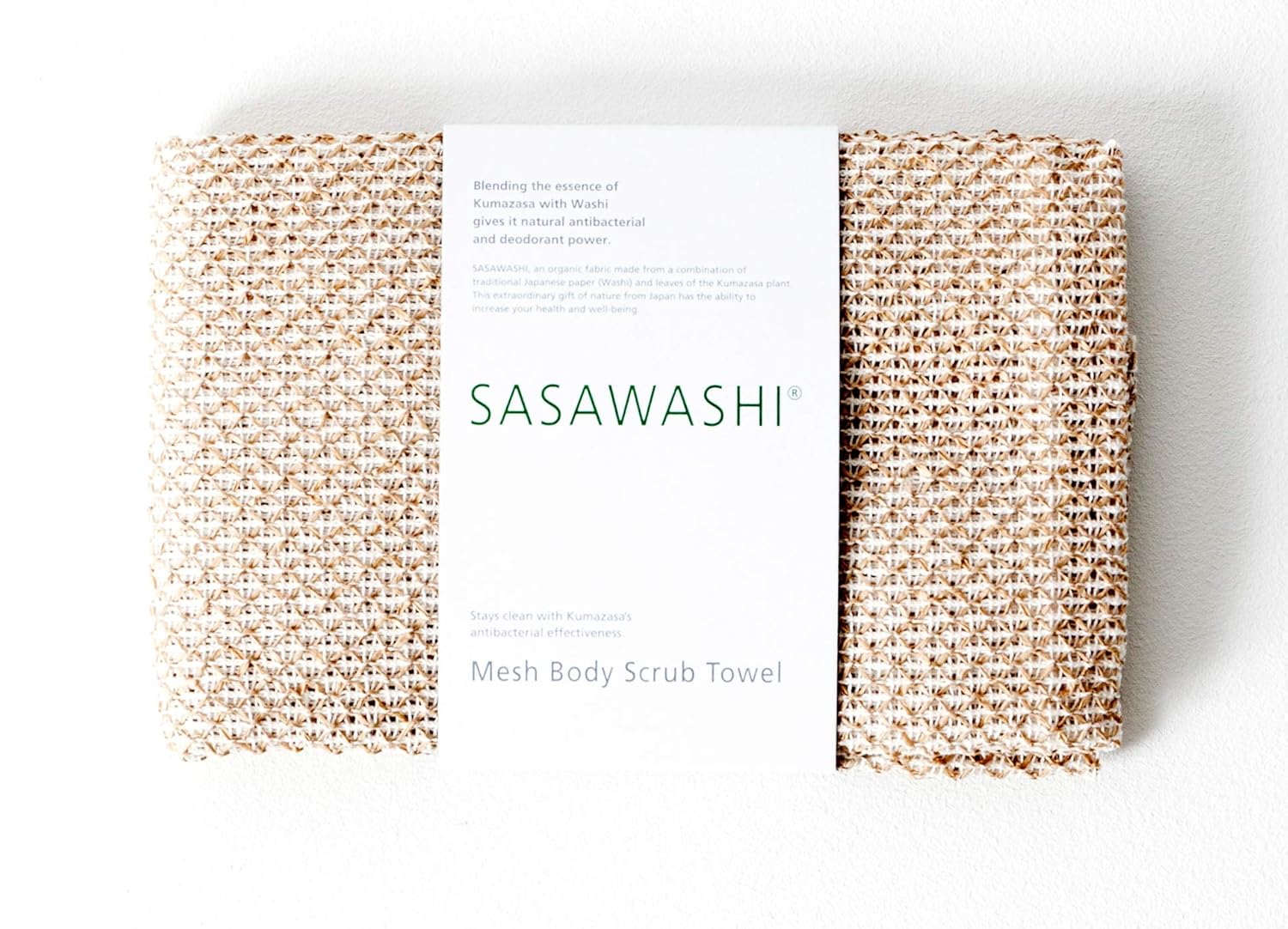 Amazon Com Sasawashi Exfoliating Washi Paper Mesh Body Scrub Towel Beauty