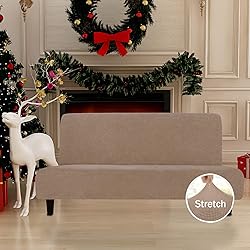 Easy-Going Stretch Futon Slipcover Armless Sofa