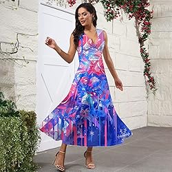 CHRATLHI USA Dresses for Women Sexy Summer Flowy