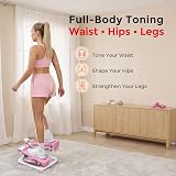 Sunny Health & Fitness P2000 Mini Stair Stepper Pink Portable Home Gym view 2