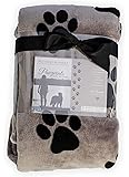 Pawprints Left by You Pet Memorial Blanket with Heartfelt Sentiment - Comforting Pet Loss/Pet Bereavement Gift (Non…