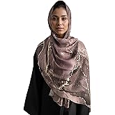 MiaoChoice Fall Scarf Shawl For Women,Marble Printed Lightweight Cotton Feeling Head Wraps For Winter