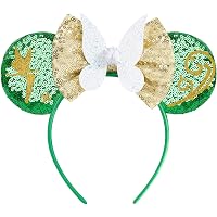 Princess Headband And Hair Bow Set For Girls - White Leaves & Pearl Costume Accessories