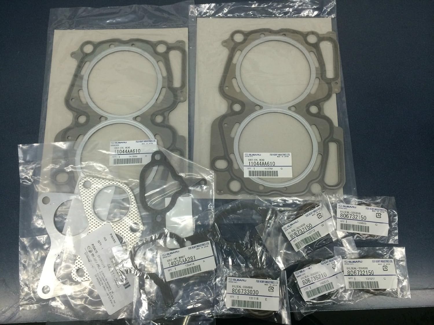 Genuine OEM Subaru MLS Head Gasket Kit Forester Legacy Outback Impreza EJ25D dohc, Head Gasket