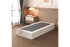 Lutown-Teen 10 Inch Twin XL Box Spring High Profile, Heavy Duty Metal Box Spring Twin XL Bed Base with Fabric Cover, Mattress Foundation, Noise Free, Easy Assembly