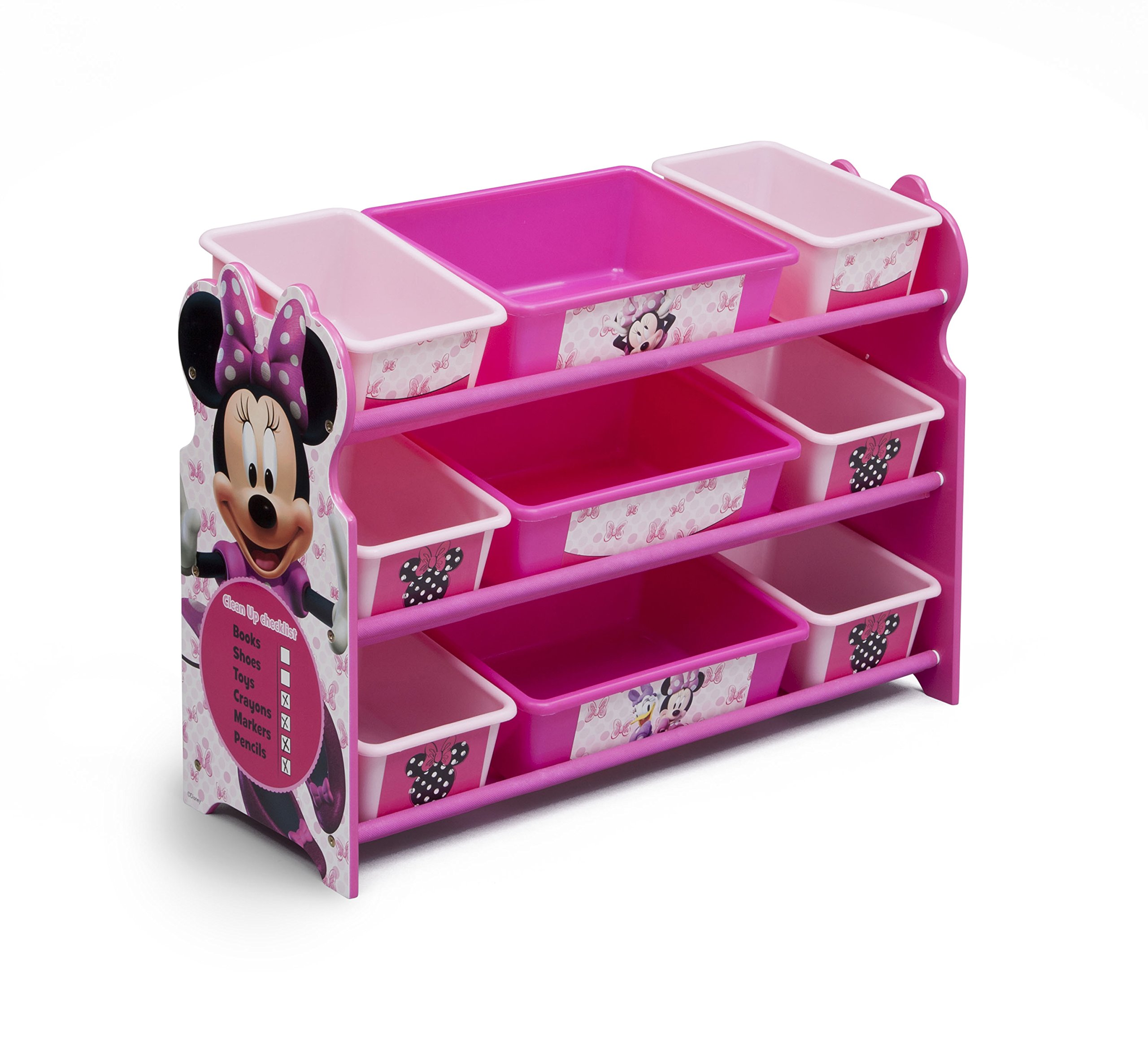 Delta Children 9 Bin Plastic Organizer, Disney Minnie Mouse 80213041472