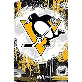 NHL Pittsburgh Penguins - Maximalist Logo 23 Wall Poster, 34L" x 22.4W", Unframed Version
