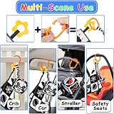 KUANGO 3 Pcs Black White High Contrast Baby Toys Montessori Sensory Soft Book view 4