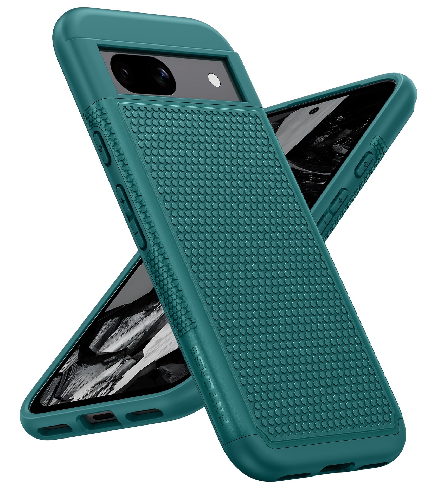 Photo 1 of FNTCASE for Google Pixel 8A Case: Dual Layer Durable Shockproof Protective Cell Phone Cover with Hybrid Matte Textured Shell | Heavy Duty Rugged Military Grade Drop Protection Bumper Tough
