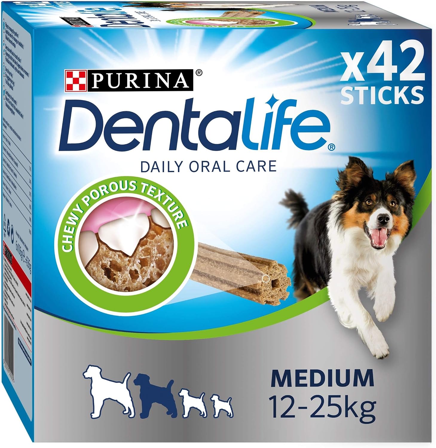 DENTALIFE Medium Dental Chicken Dog Chews 42 Sticks, red, 966 g (Pack of 1)