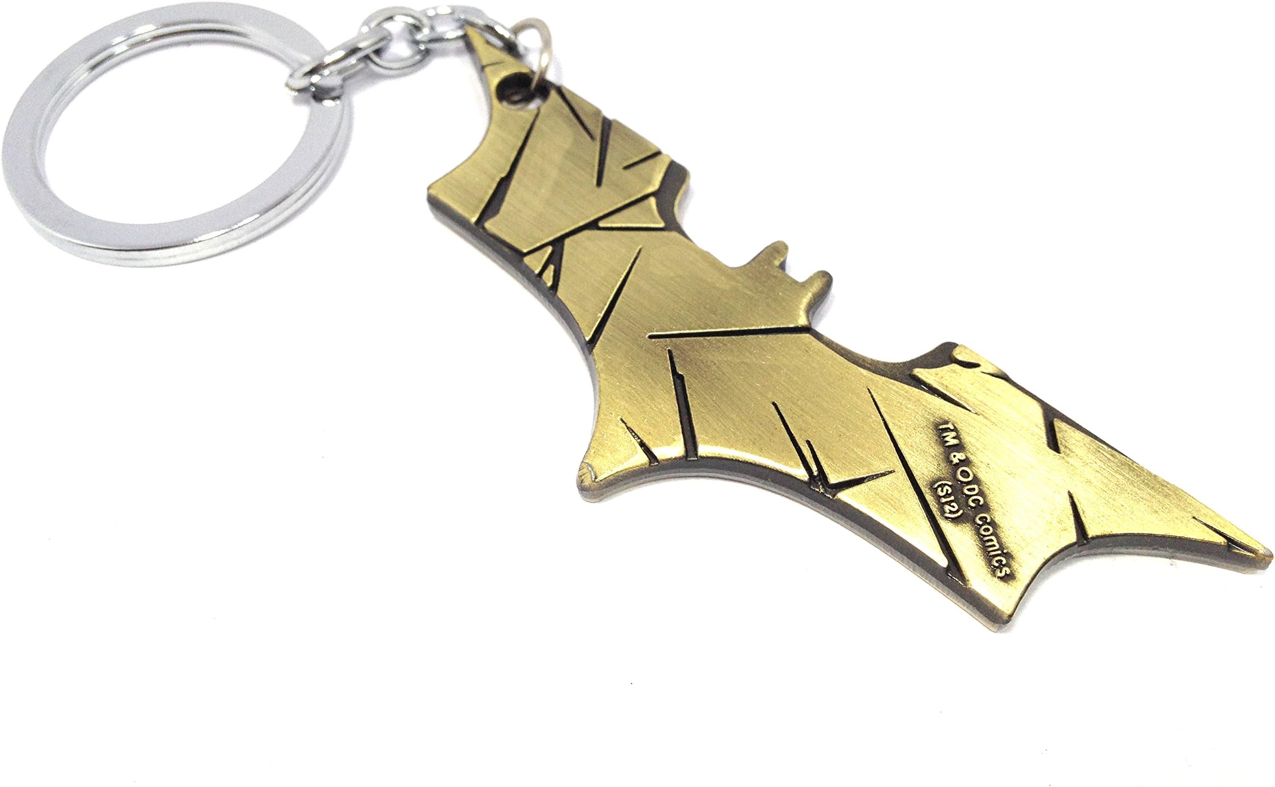 Discount4productMarvel Superhero Thor Hammer Keychain Toy Ring Keychains Pendant (golden-batman)
