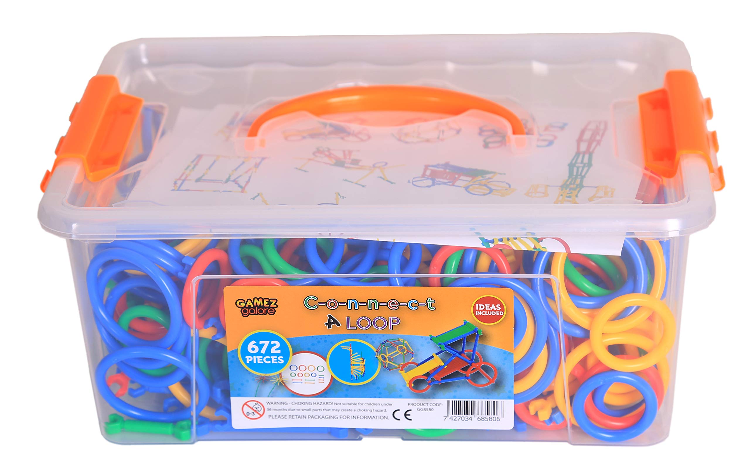 Gamez Galore Connecta Loop Construction Toy (672 Pieces)