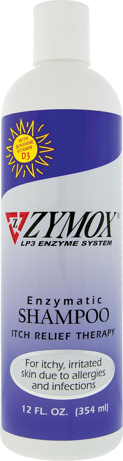 Shampooing enzymatique Zymox pour peaux enflammées qui démangent