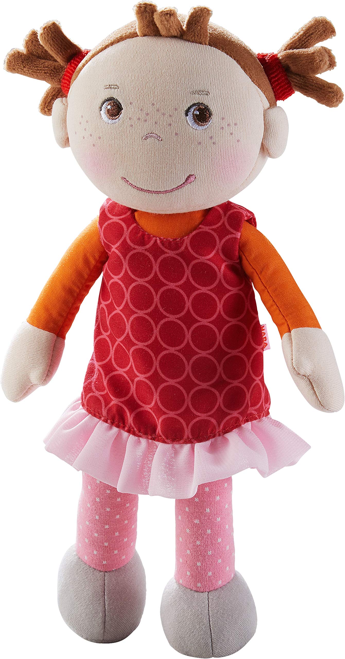 HABA Mirka 305041 Cuddly Doll Soft Rag Doll for Playing and Cuddling First Doll Made of Soft Washable Materials Gift for Birth or Christening Size 25 cm
