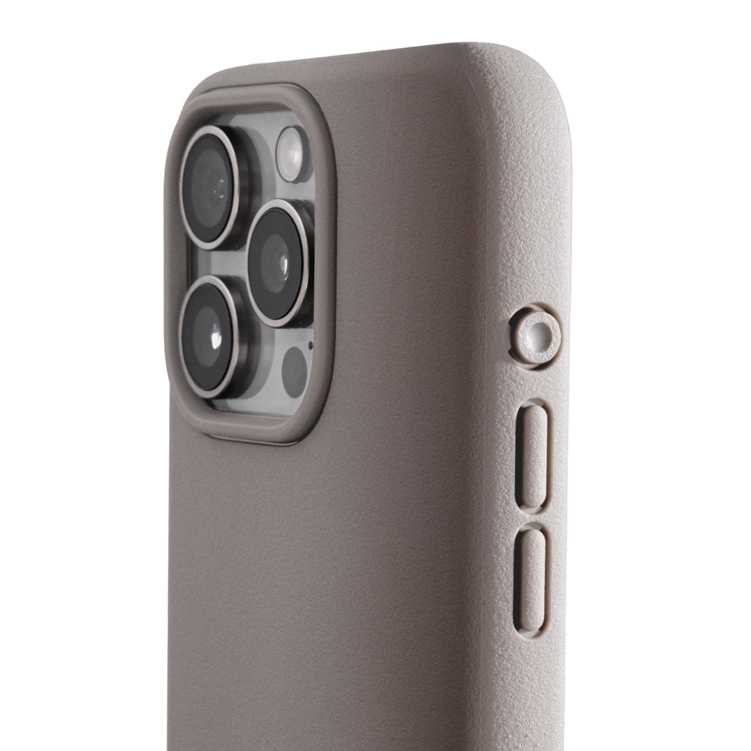 Photo 1 of TineeOwl for iPhone 15 Pro Max Magnetic Case - Dune Series, Compatible with MagSafe, TPU, Minimalist, Slim/Thin, Grippy with Microfiber Lining, Rounded Action Button (Sand Stone, iPhone 15 Pro Max)