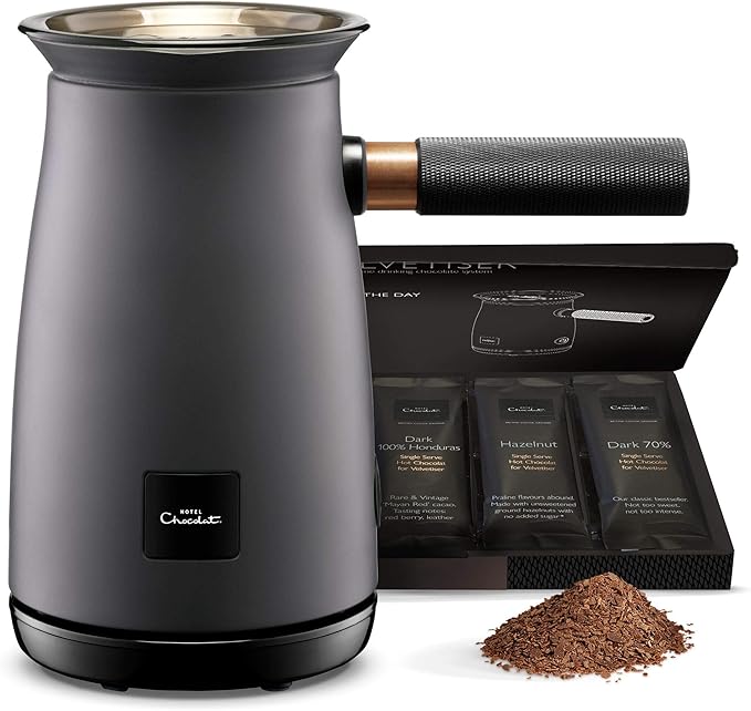 Hotel Chocolat Velvetiser Hot Chocolate Machine, Charcoal Amazon.co.uk