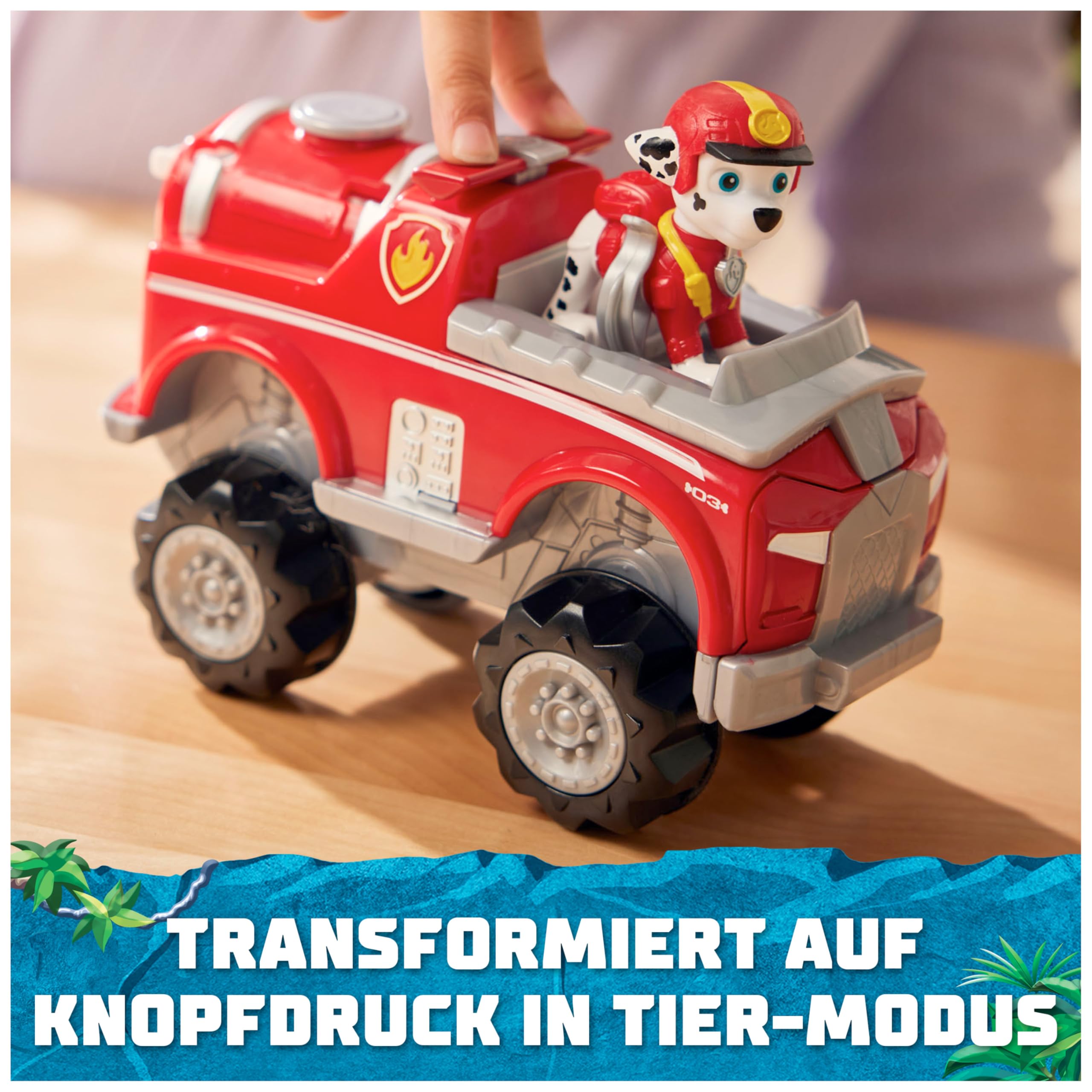 PAW PATROL Jungle Pups - Elefanten-Fahrzeug mit Marshall-Figur (Basis Fahrzeug), Spielzeug für Kinder ab 3 Jahren 3