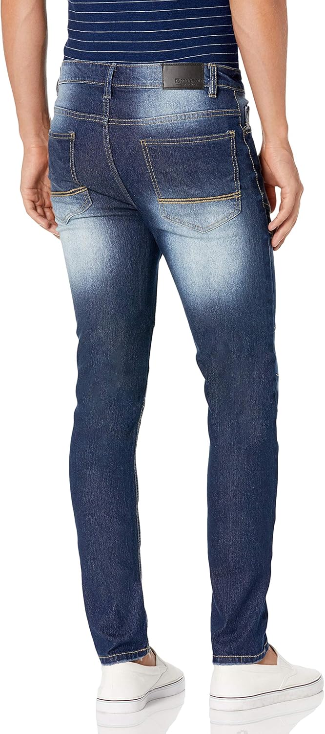 Southpole Men's Comfortable Fashion Skinny Stretch Denim Pants with Various Designs: Clothing