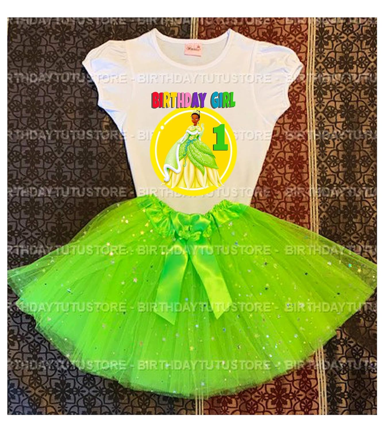 princess tiana 1st birthday outfit