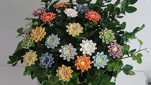 20 Keramikblumen: Miniblümchen