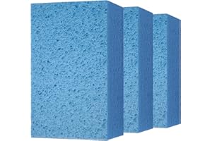 Cleaning and Washing Sponge, 3 Pack Large Extra Thick Heavy Duty Sponge Multi-Purpose for Kitchen Bathroom Bike Boat Car, Nat