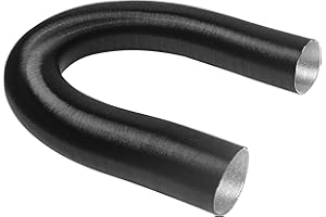 MARSRUT Flexible Aluminum Duct, 75mm Diesel Heater Pipe Ducting, Hot Cold Air Preheater Inlet Hose for Parking Vent Car Vehicle Dryer Conditioner Heaters, Flame Retardant, 6.56ft L, for Webasto & More