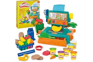 Play-Doh Cash Register Toy, 23 Play Food Accessories, Kids Arts & Crafts 3+ (Amazon Exclusive)