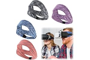 Liyquint 4 Pack VR Face Cover for Quest 2/3/Pro/Valve Index - Breathable Sweatproof Eye Mask, Anti-Fog Comfort Foam Replaceme