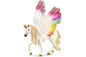 Schleich bayala - 7" Rainbow Unicorn Figure - Unicorn Toy for Girls and Boys - Fantasy Horse Figurine for Kids Ages 5+