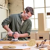 WORKPRO 50Pcs 125mm Sanding Discs 80 120 240 Grit Hook Loop Orbital Sander view 7