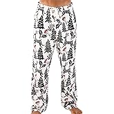Lazy One Funny Moose Pajama Pants for Men, Men's Separate Bottoms, Lounge Pants