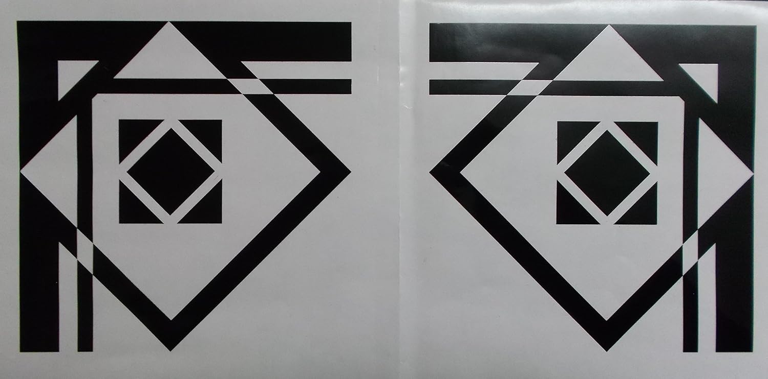 Advanced Printing Pair Of Art Deco Style Corner Decoration Wall