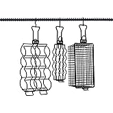 Pit Barrel Cooker 3-Hanger Value Pack | Barrel Smoker Hangers | Hang Meat and Grill Vegetables Simultaneously | Includes Corn Hanger, Brat Hanger, and Basket Hanger