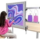 Kit de tuftage de tapis - Cadre de touffetage en aluminium pour la fabrication de tapis, support de tissu de tuftage primaire