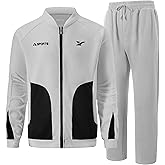 UOUA Mens Tracksuits 2 Piece Set Long Sleeve Sweatsuit Outfits Workout Jogging Suits