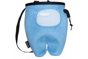 Rockbuddy Chalk Bag for Rock Climbing - Bouldering Chalk Bucket with Quick-Clip Belt, Zipper Pocket and Brush Holder (Crewmate)