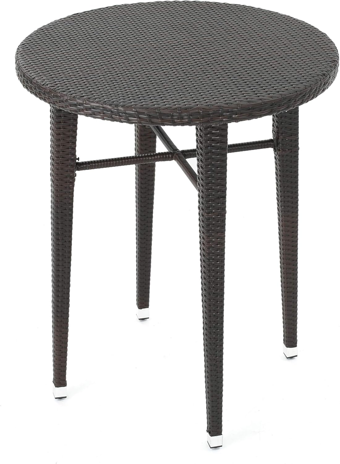 Christopher Knight Home Dominica Outdoor 32.5" Round Wicker Bar Table, Multibrown: Garden & Outdoor