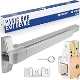 FORTSTRONG Push Bar Panic Exit Device (Silver) - Panic Bars for Exit Doors - UL Listed Grade 1 ADA Emergency Exit Door Push Bar Certified - FS-750