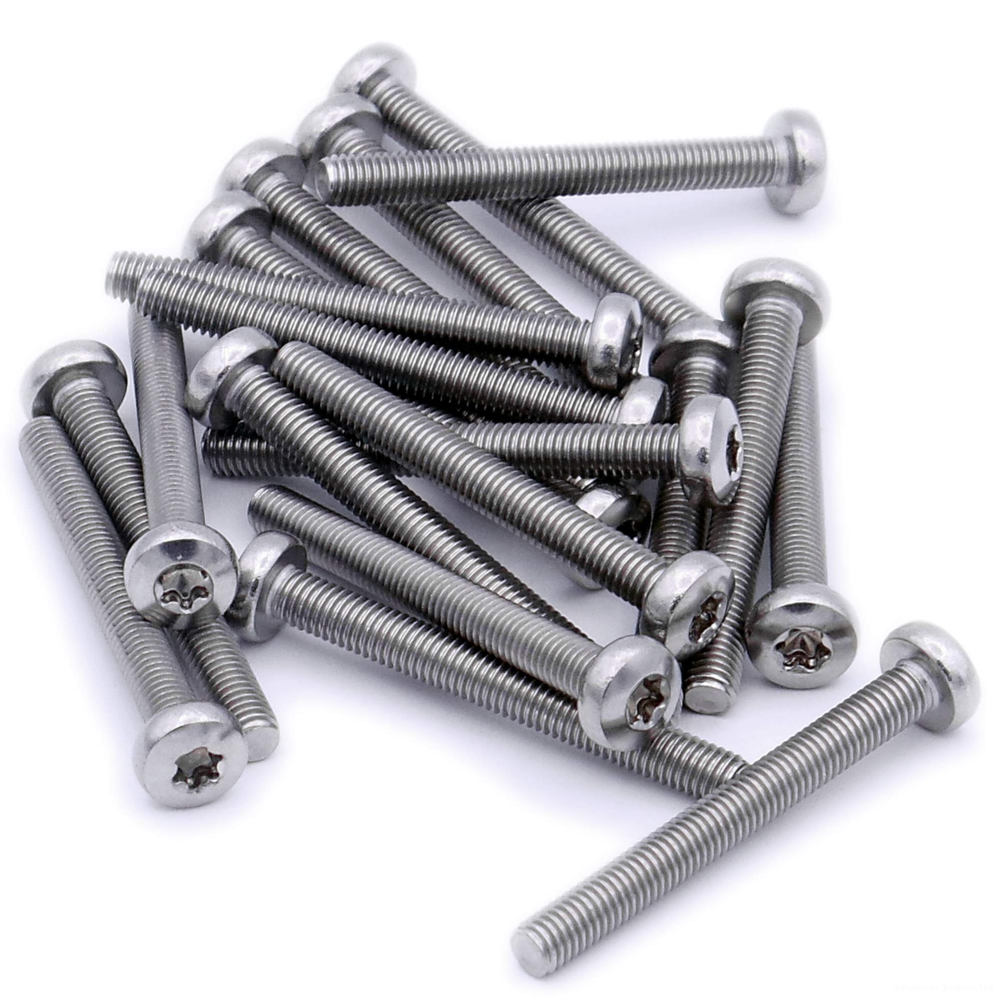 M2 (2mm x 12mm) TX Pan Machine Screw (Bolt) - Stainless Steel (A2) (Pack of 20)