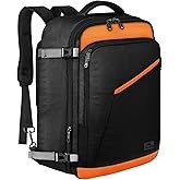 MATEIN Carry on Backpack for Airplanes, Expandable Travel Backpack Airline Approved with Hidden Shoulder Strap for Men Women, Lightweight Casual Daypack Bags for Travelling, Camping, Business
