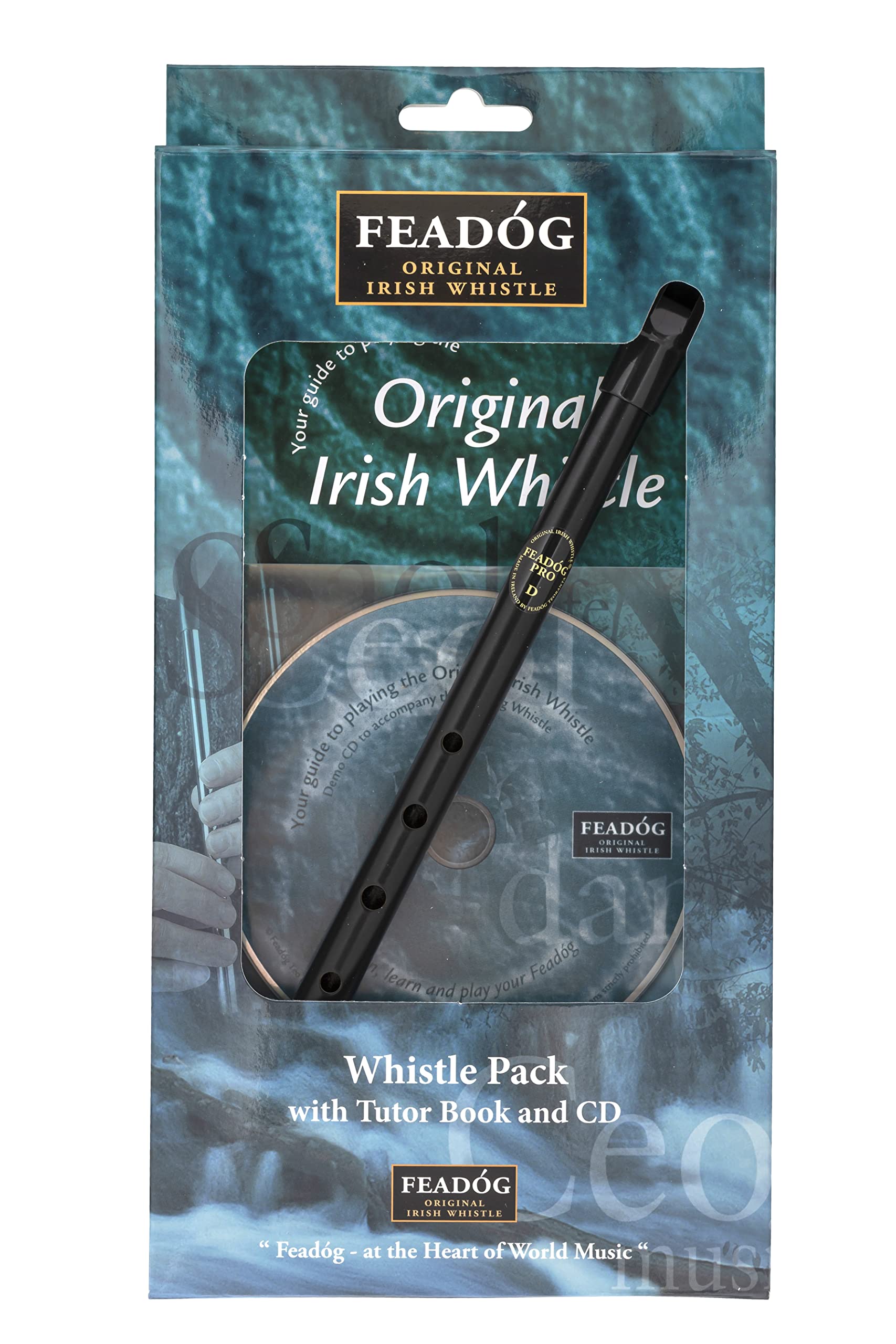 Feadog Black Pro D Whistle Triple Pack FW03BP